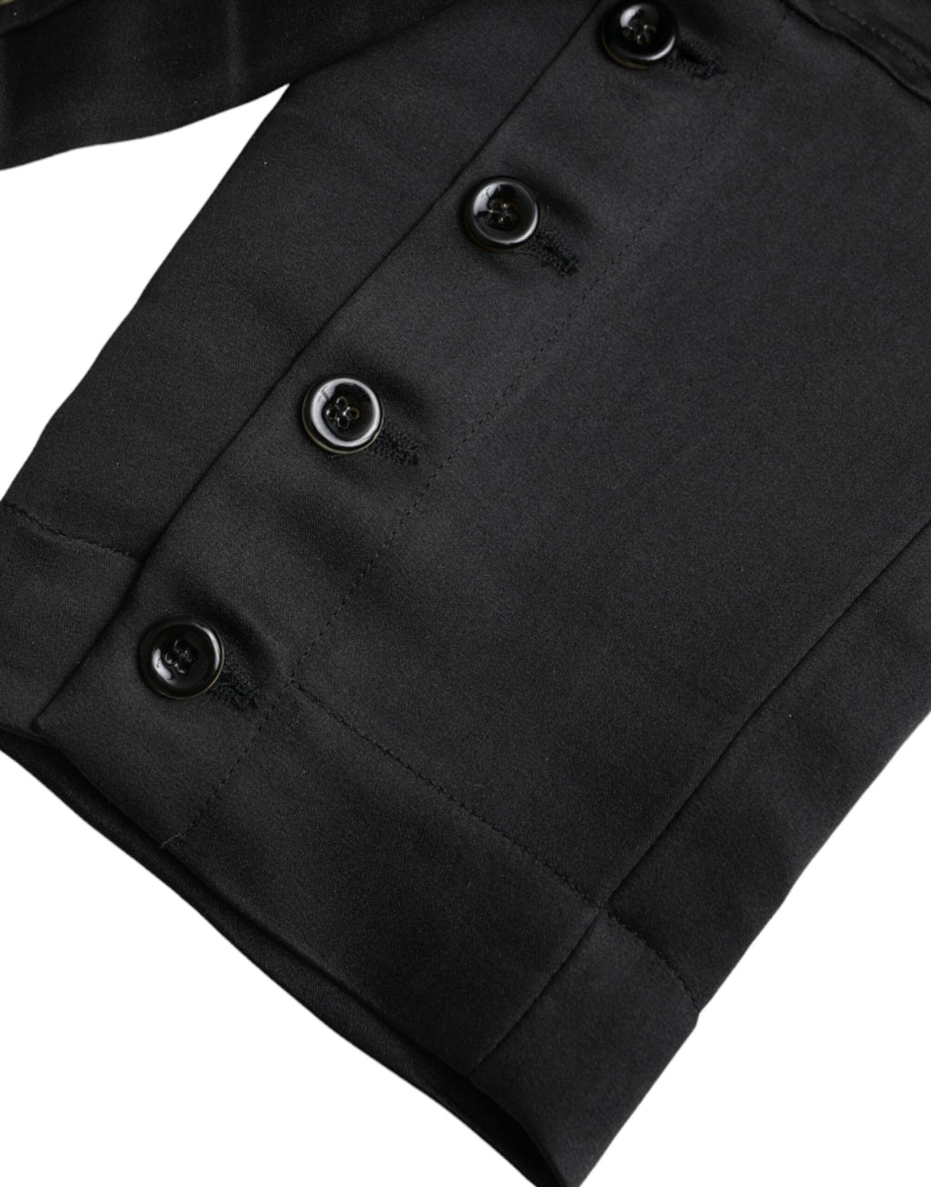 Schwarze Capri-Hose mit hohem Bund