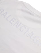 White Cotton Crew Neck Short Sleeves T-shirt