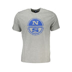 Graues Baumwoll-T-Shirt