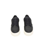Blue Cowhide Men Sneaker