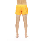 Orange Polyamide Men Swim Short