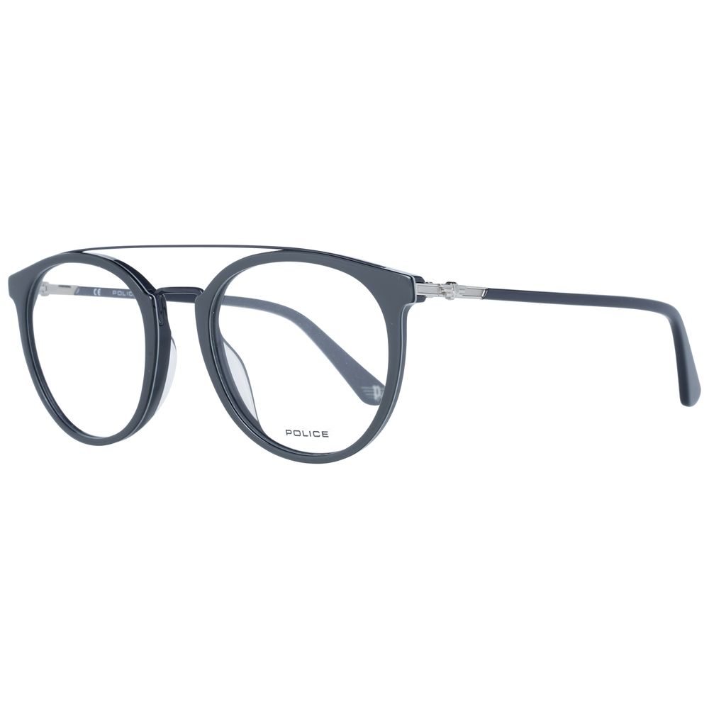Brille aus grauem Metall und Kunststoff (Fassungen)