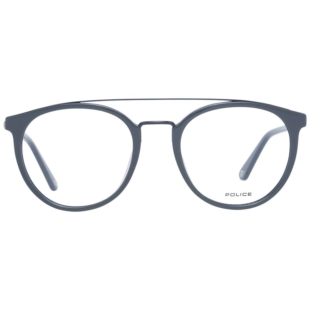 Brille aus grauem Metall und Kunststoff (Fassungen)
