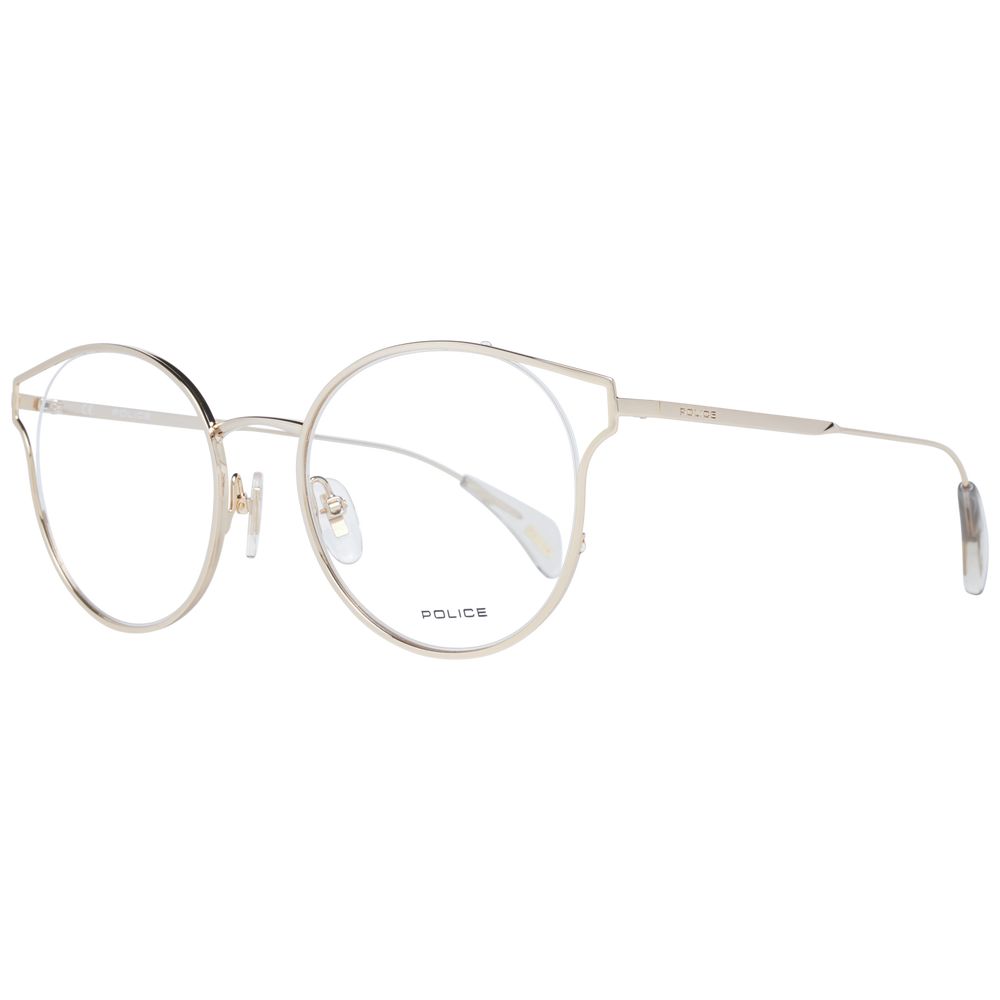Brille aus roséfarbenem Metall und Kunststoff (Fassungen)