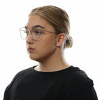 Brille aus roséfarbenem Metall und Kunststoff (Fassungen)