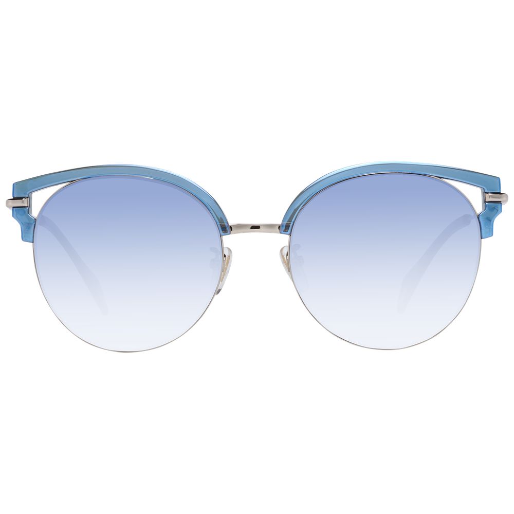 Blaue Metall- und Kunststoffsonnenbrille