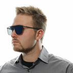 Blue Metal & Plastic Sunglasses