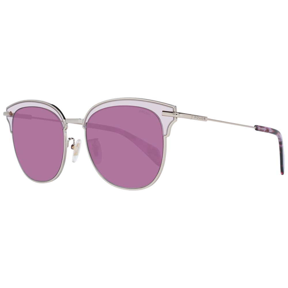 Burgunderrote Sonnenbrille aus Metall und Kunststoff