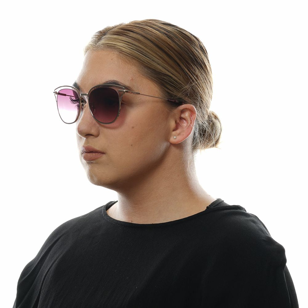 Burgunderrote Sonnenbrille aus Metall und Kunststoff
