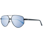 Sonnenbrille aus schwarzem Metall und Kunststoff