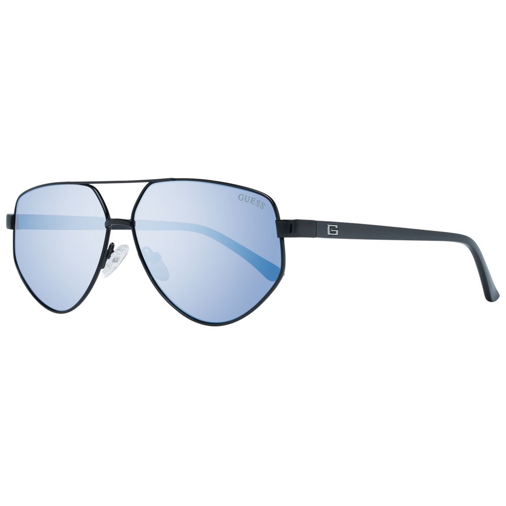 Sonnenbrille aus schwarzem Metall und Kunststoff