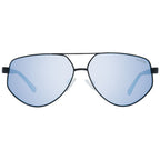 Sonnenbrille aus schwarzem Metall und Kunststoff