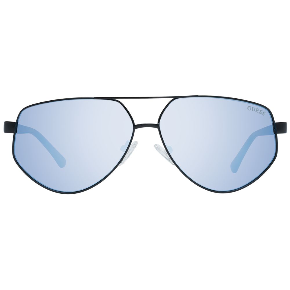 Sonnenbrille aus schwarzem Metall und Kunststoff