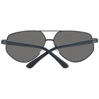 Sonnenbrille aus schwarzem Metall und Kunststoff