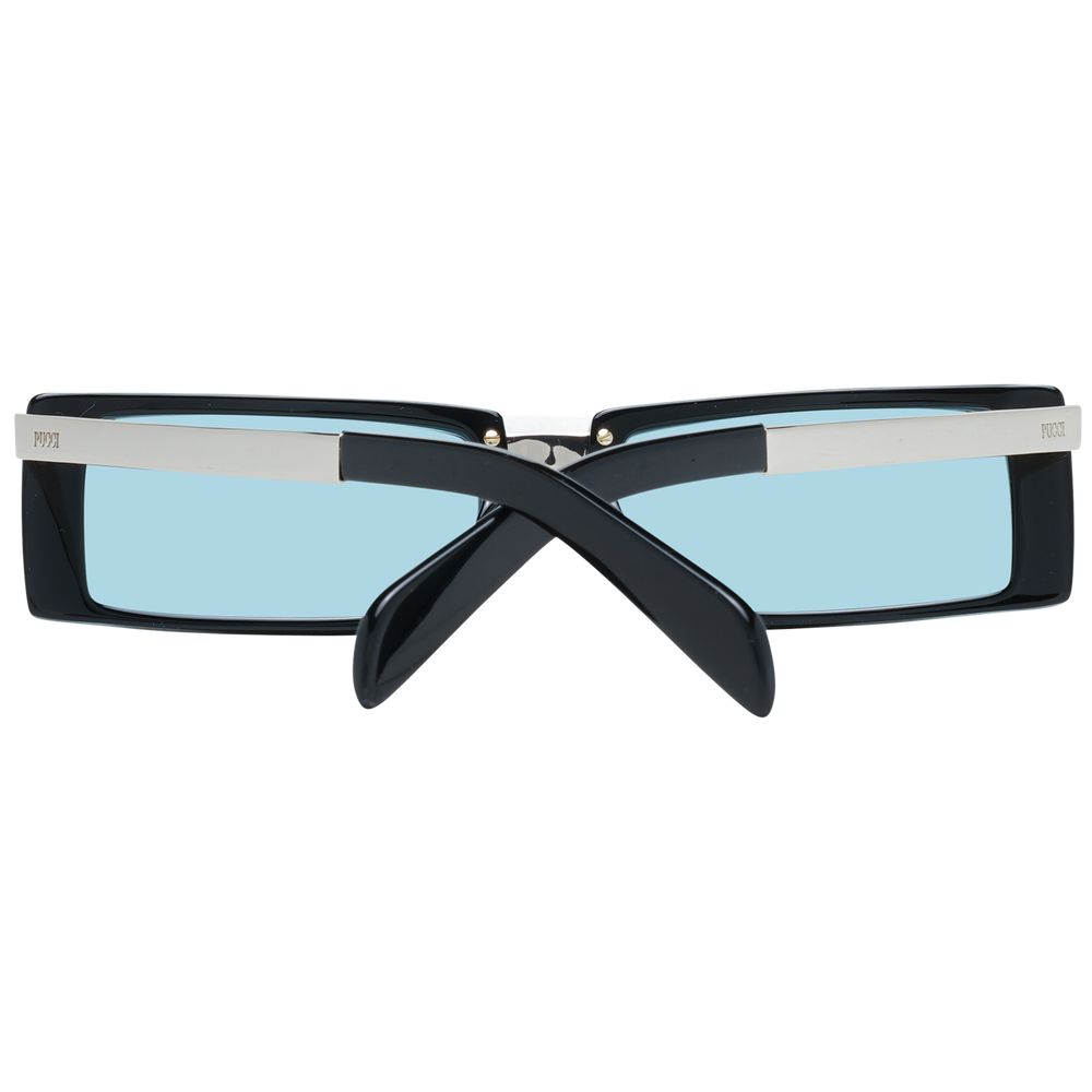Sonnenbrille aus schwarzem Kunststoff