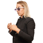 Weiße Plastiksonnenbrille