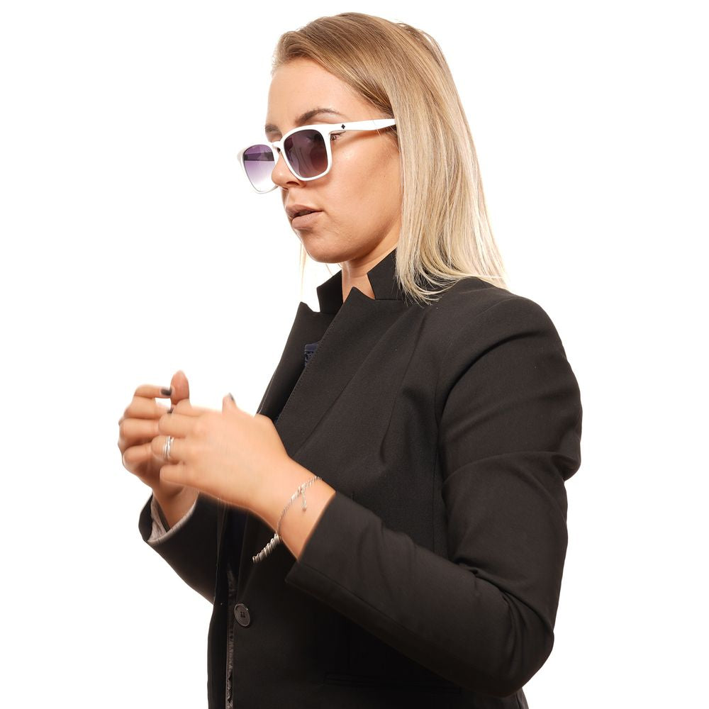 Weiße Plastiksonnenbrille