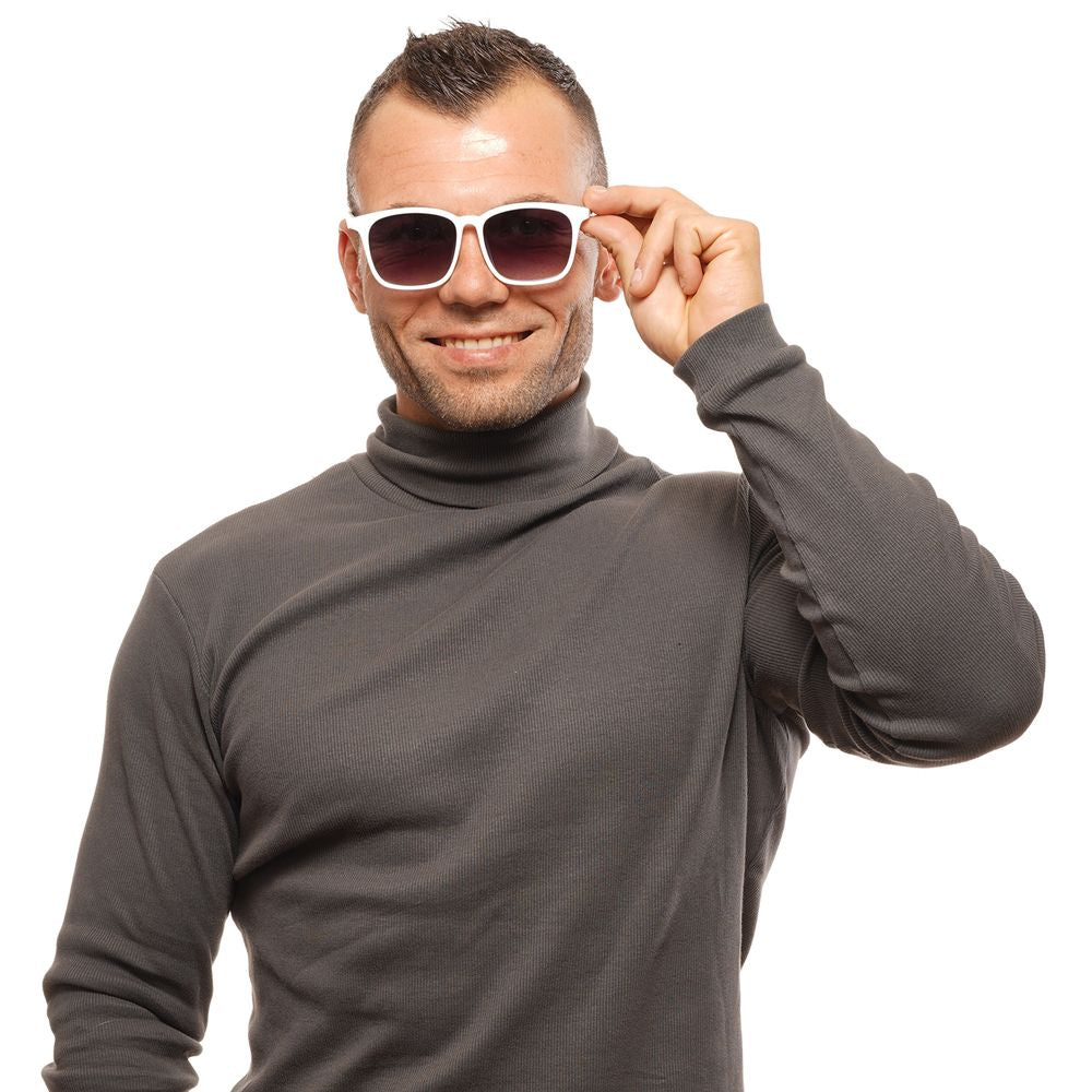 Weiße Plastiksonnenbrille