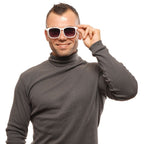 Weiße Plastiksonnenbrille