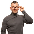 Braune Herren-Brillengestelle