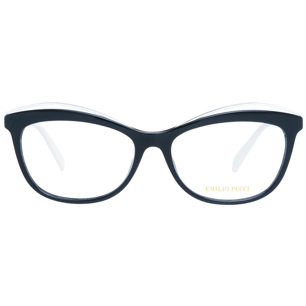 Brille (Gestell) aus schwarzem Metall und Kunststoff