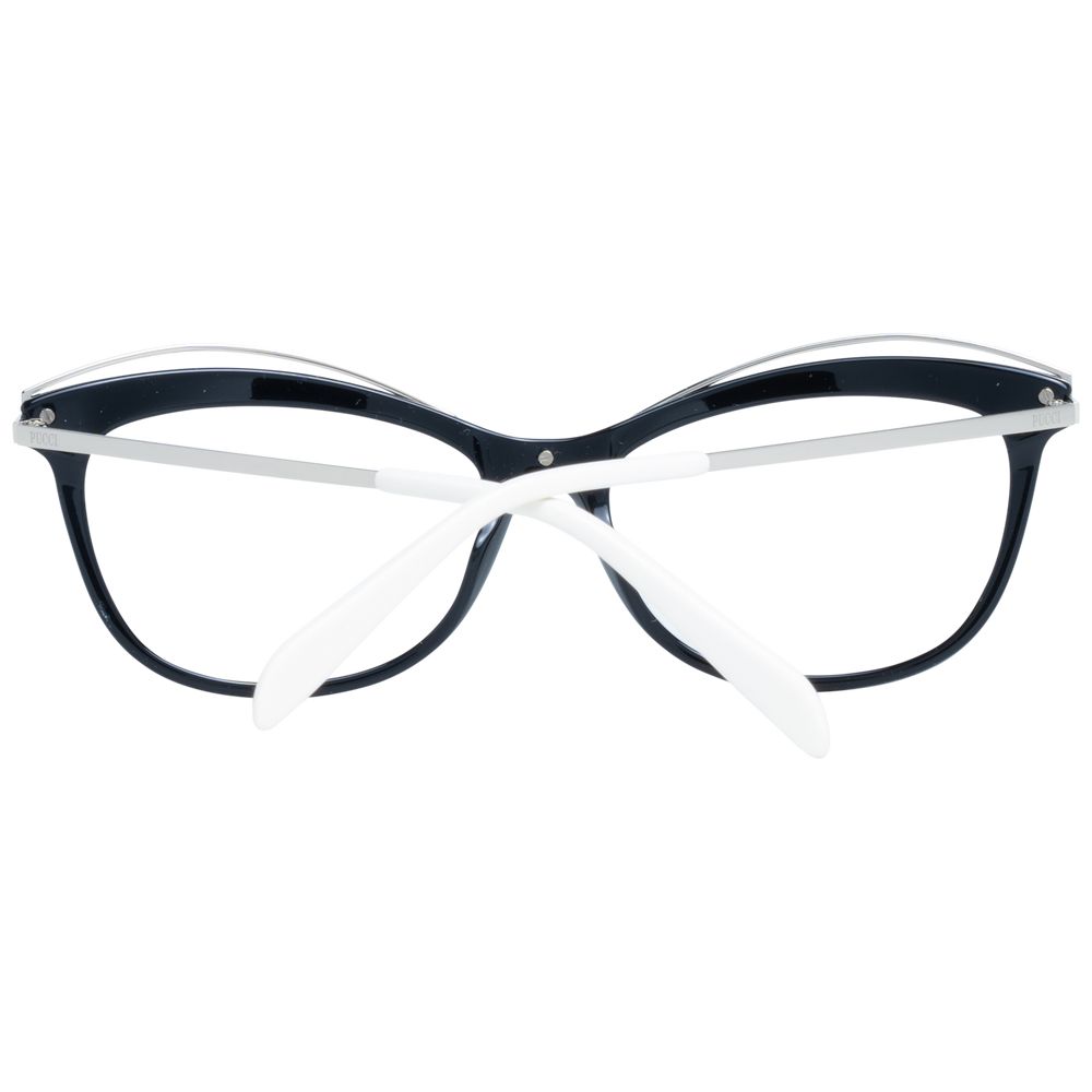 Brille (Gestell) aus schwarzem Metall und Kunststoff