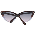 Sonnenbrille aus braunem Kunststoff