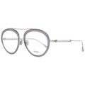 Brille aus Metall und Leder in Lila (Gestell)