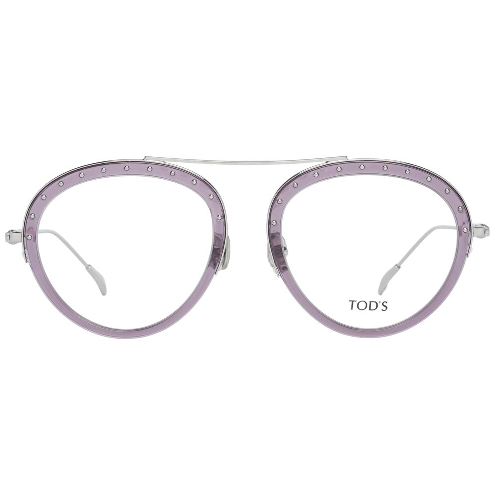 Brille aus Metall und Leder in Lila (Gestell)