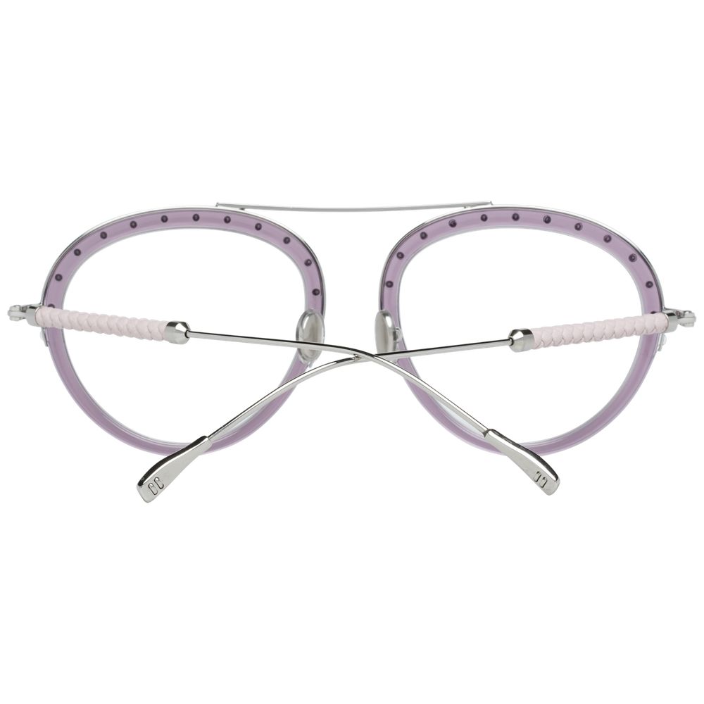 Brille aus Metall und Leder in Lila (Gestell)