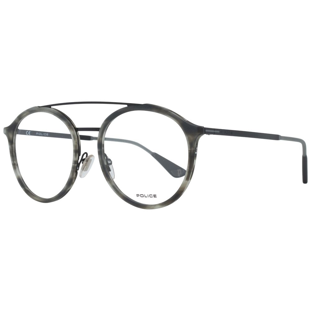 Brille mit grauem Metall- und Kunststoffrahmen