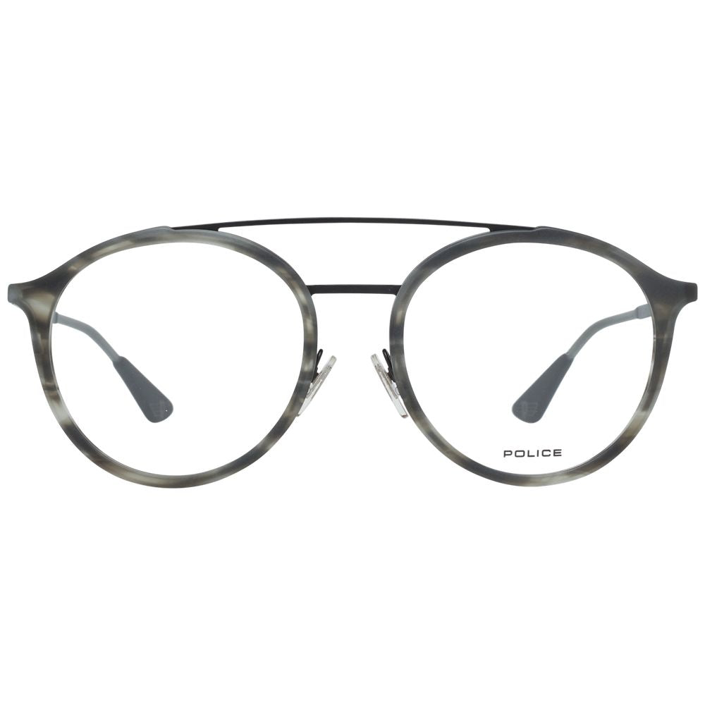 Brille mit grauem Metall- und Kunststoffrahmen