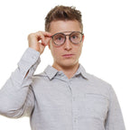 Gray Metal & Plastic Glasses (Frames)