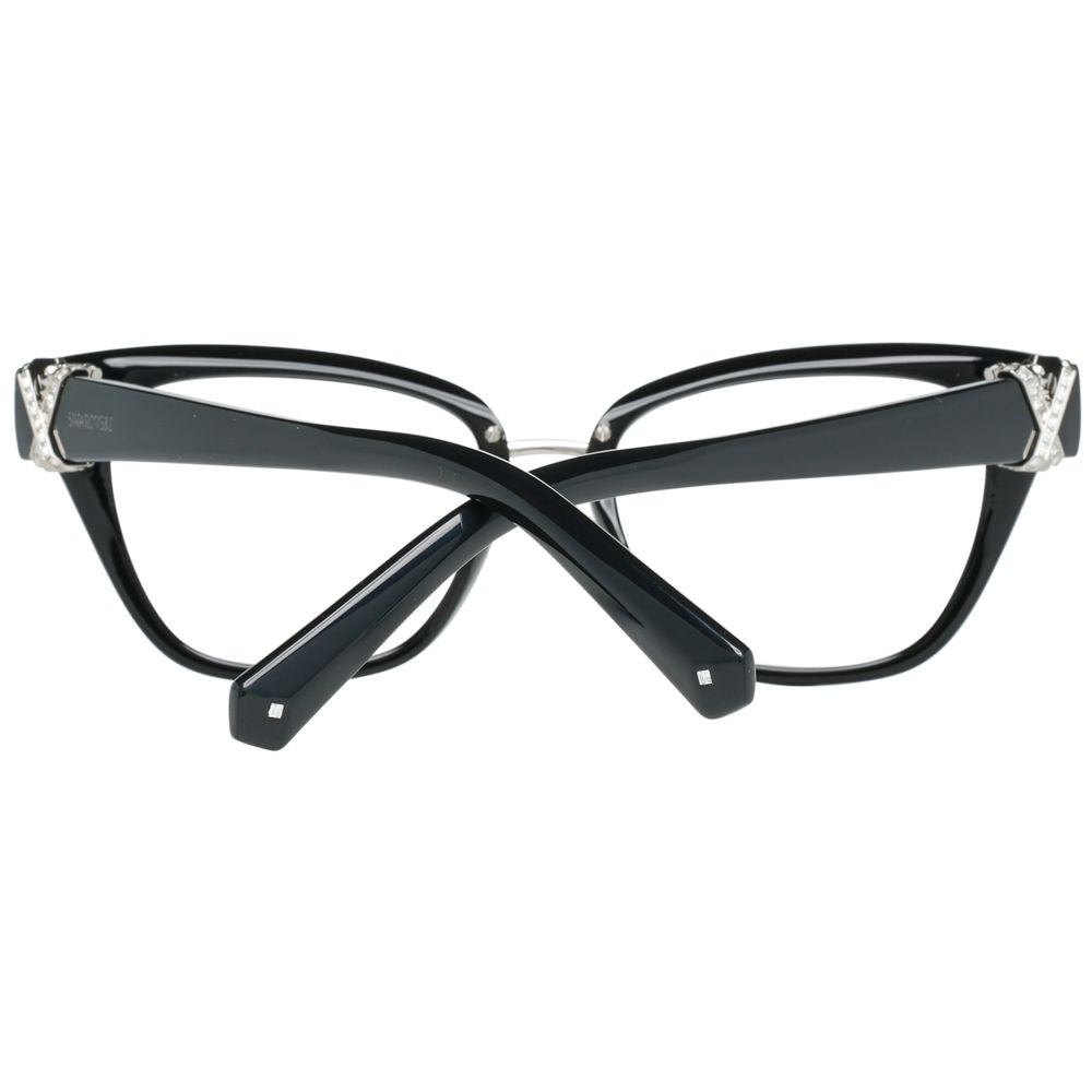 Brille mit Gestell aus schwarzem Metall und Kunststoff