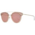 Sonnenbrille aus Roségold-Metall und Kunststoff