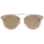 Sonnenbrille aus Roségold-Metall und Kunststoff