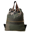 Militärgrüner Patchwork Rucksack