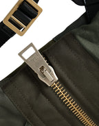 Militärgrüner Patchwork Rucksack