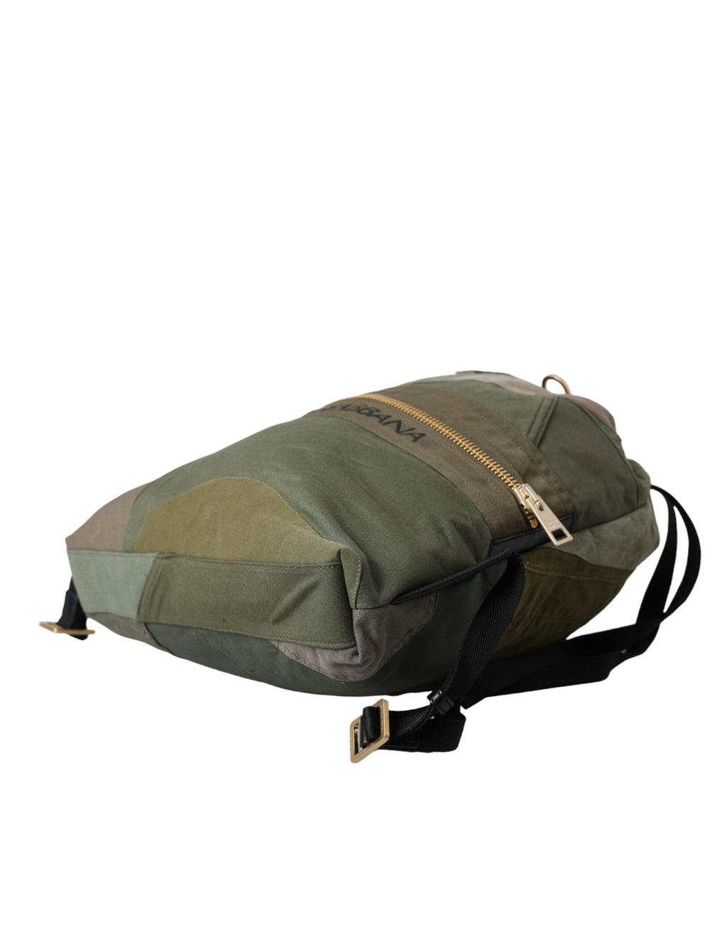 Militärgrüner Patchwork Rucksack