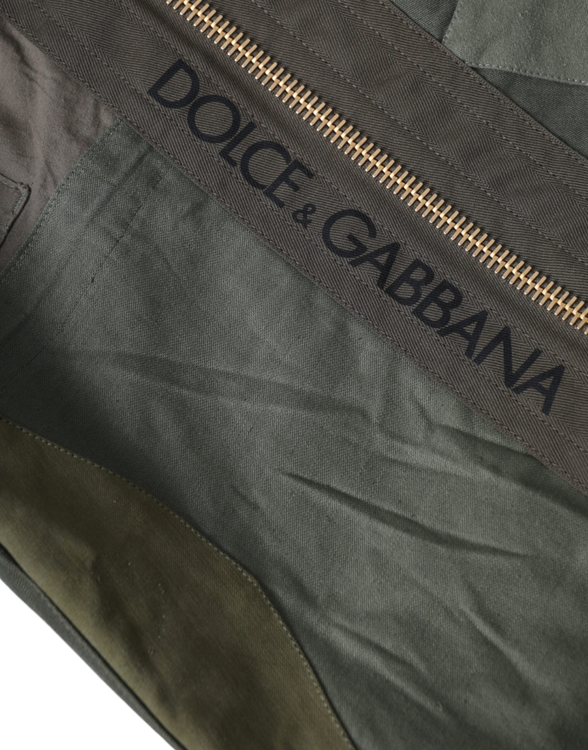 Militärgrüner Patchwork Rucksack