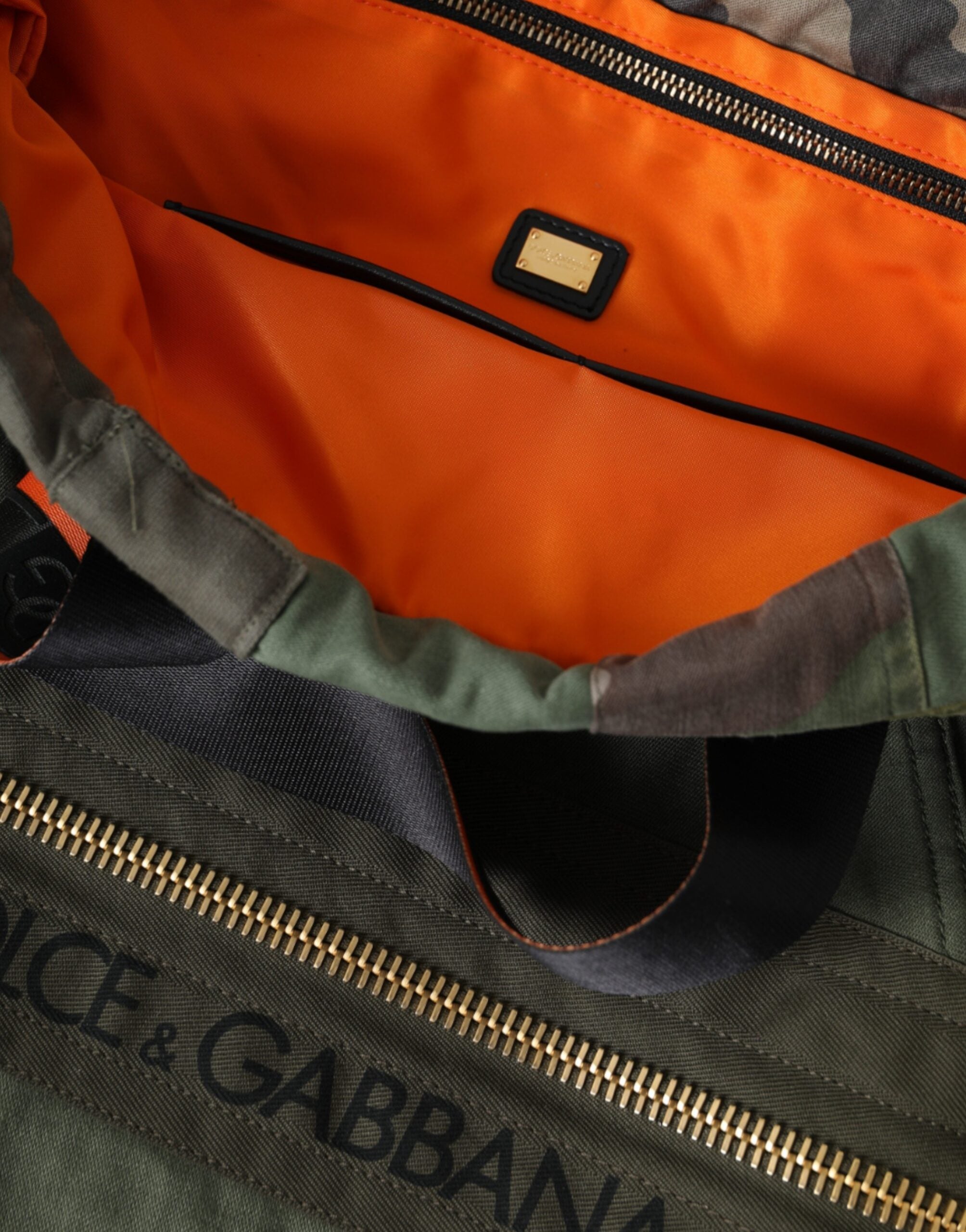 Militärgrüner Patchwork Rucksack