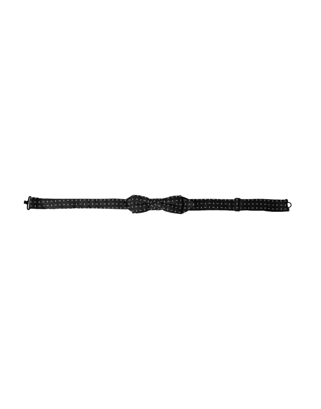 Herren Fliege Papillon mit schwarzem Seidenmuster, verstellbarem Hals
