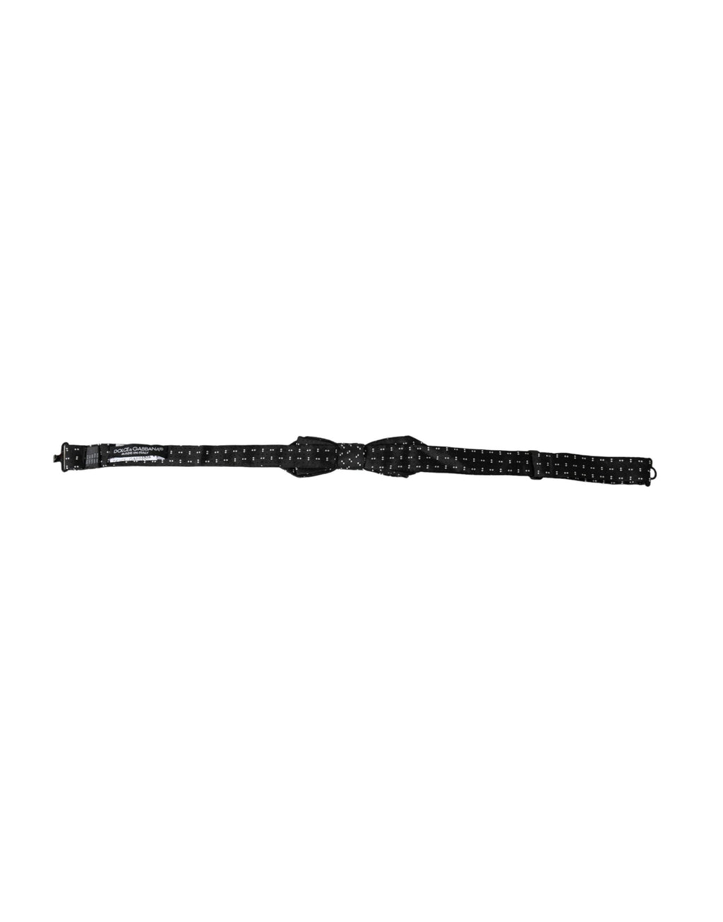 Herren Fliege Papillon mit schwarzem Seidenmuster, verstellbarem Hals