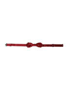 Rote Seidenjacquard verstellbare Herrenfliege
