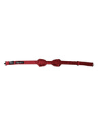 Rote Seidenjacquard verstellbare Herrenfliege