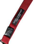 Rote Seidenjacquard verstellbare Herrenfliege