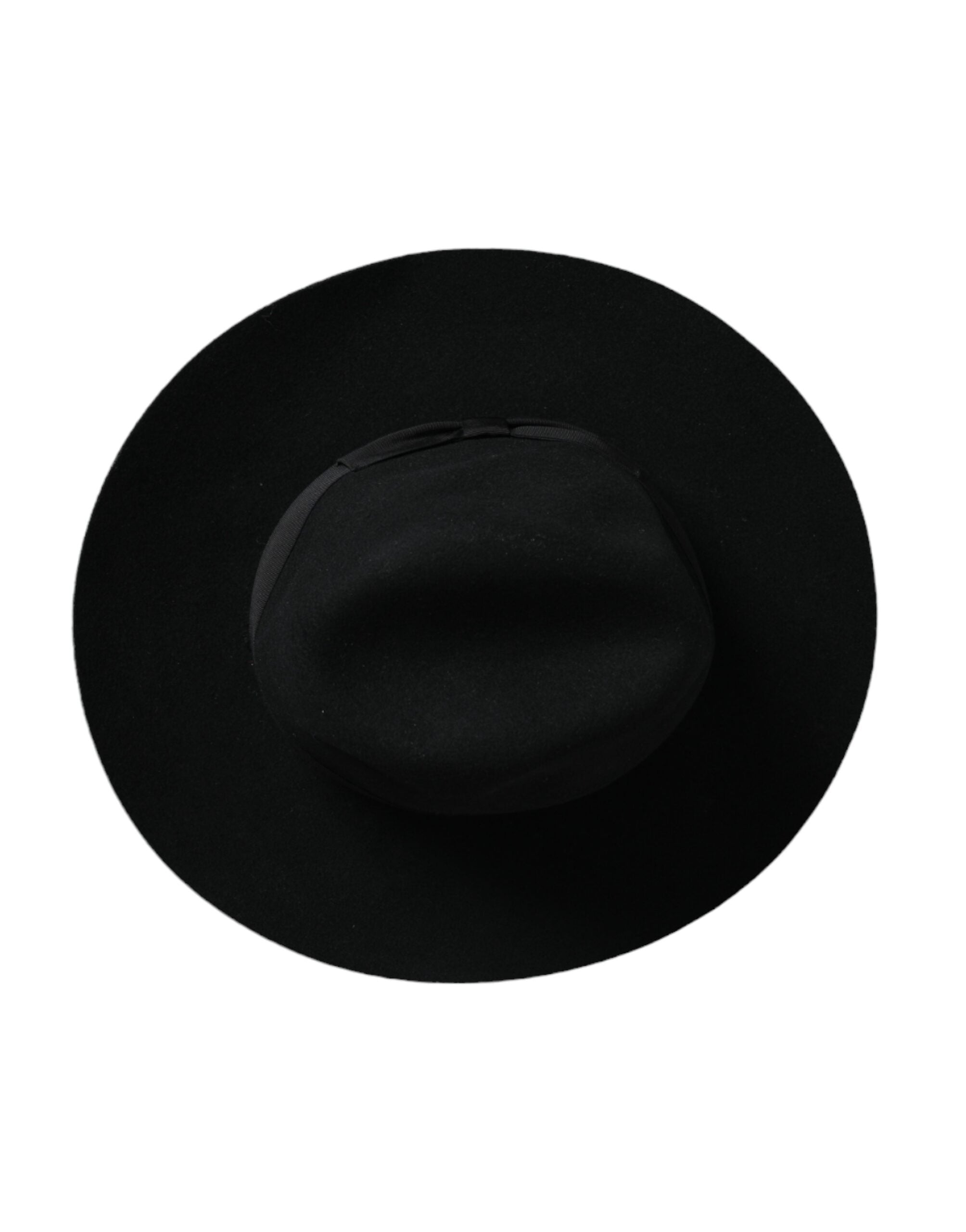 Schwarzer Kaninchen Filzhut Fedora Trilby Damen