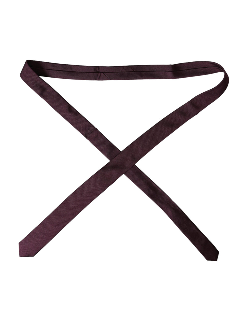 Bordeaux Solid 100% Silk Adjustable Men's Tie
