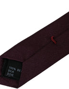 Bordeaux Solid 100% Silk Adjustable Men's Tie