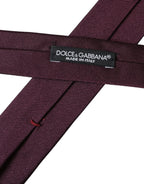 Bordeaux Solid 100% Silk Adjustable Men's Tie
